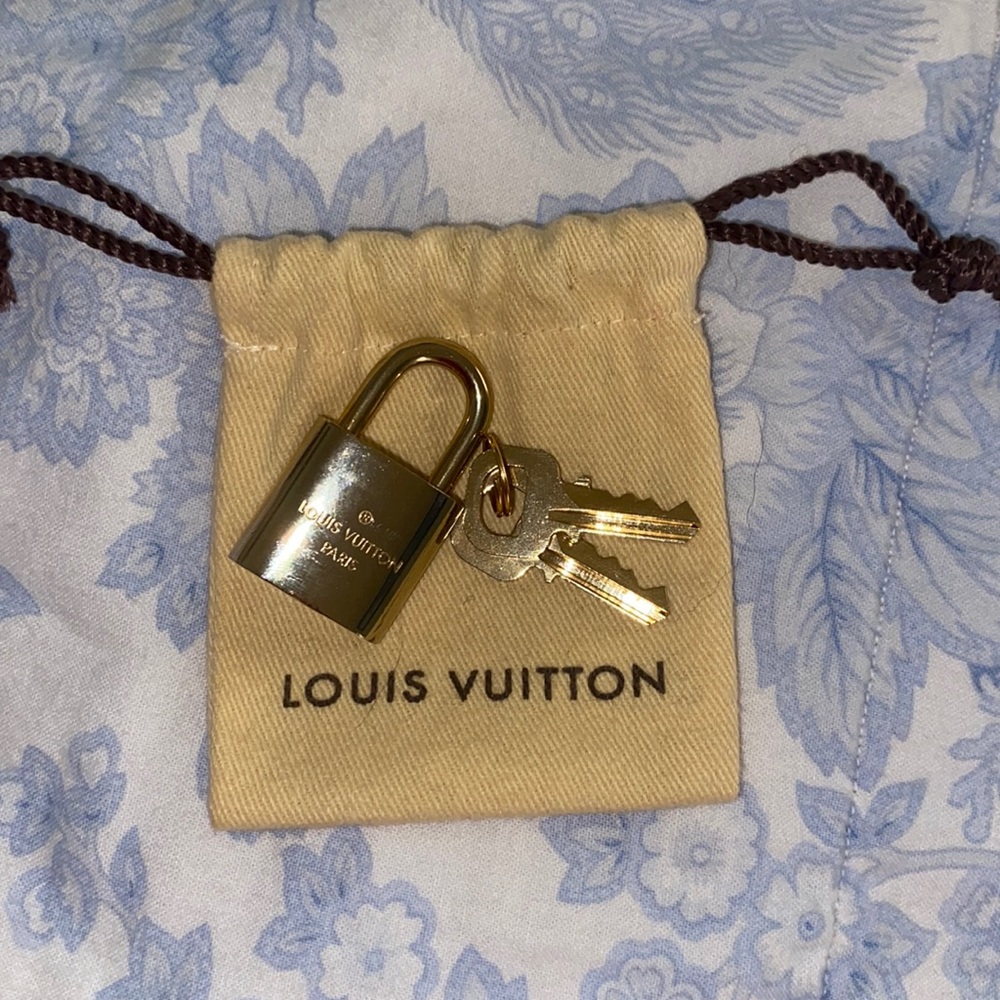 Authentic Louis Vuitton lock and key